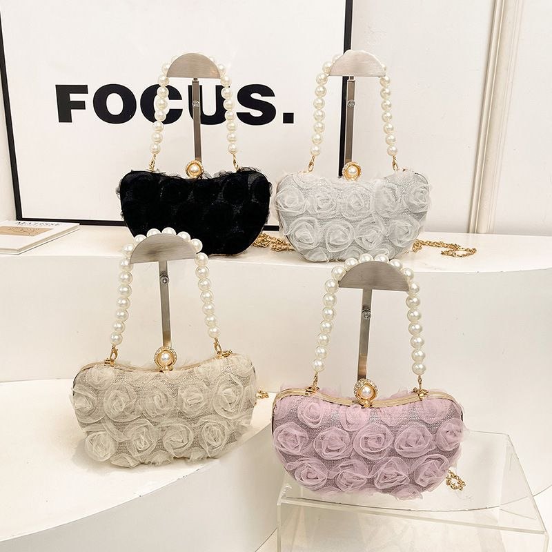 Party Clutch Bag for Women in BD – Pearl Handle Evening Bag PRM173